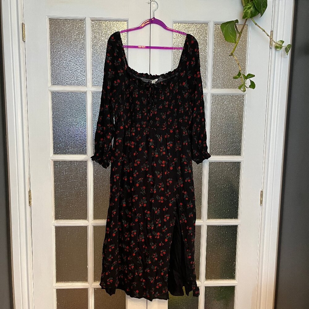 American Eagle Crepe Shirred Chest Dress XXL